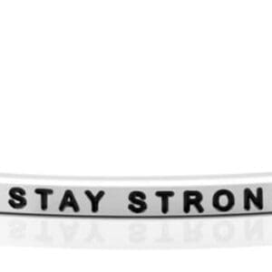 Stay strong möntruband. Silfur / RÓSAGull