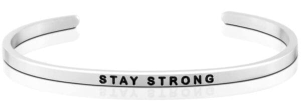 Stay strong möntruband. Silfur / RÓSAGull